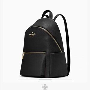 Kate Spade Leila Black Backpack with Gold Accents